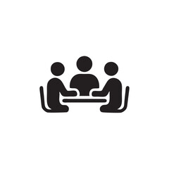 team work meeting icon