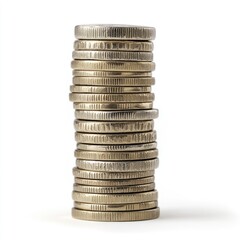 A vertical stack of coins