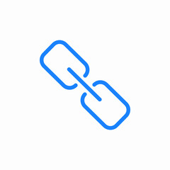 three links icon sign vector