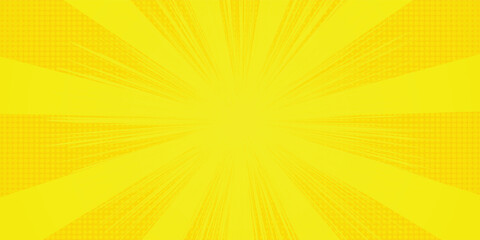 yellow comic background with explosion effect and rays