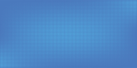 Blue comic pop-art halftone background vector