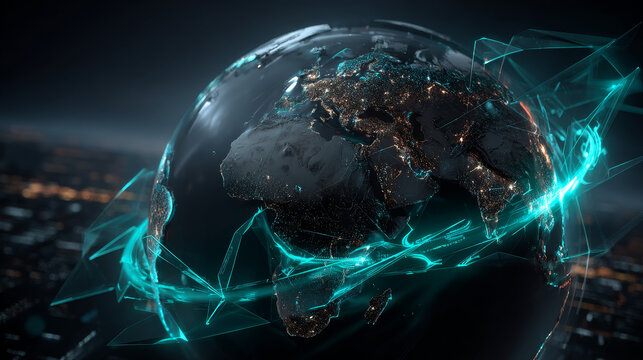Hand touching global network connection and ensuring assurance of secure and reliable data exchange across international borders, fostering trust and confidence in digital interactions worldwide.