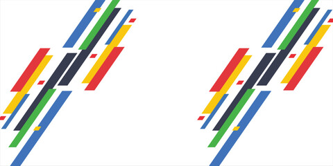 Curved colored lines on a white background.