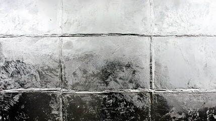 Abstract Silver Foil Texture Background, Metallic Grid Pattern, Grunge Style