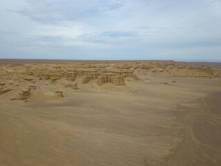 Geomorphic Scenery Desert in Xinjiang, China