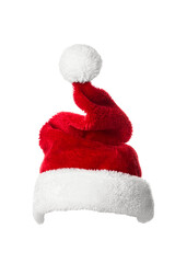 Santa Claus hat isolated. Christmas and New Year celebration