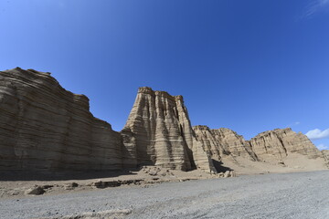 Geomorphic Scenery Desert in Xinjiang, China