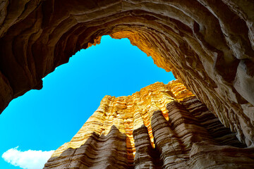 Geomorphic Scenery Desert in Xinjiang, China