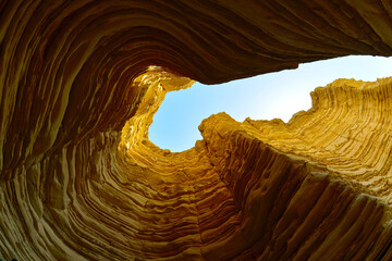 Geomorphic Scenery Desert in Xinjiang, China