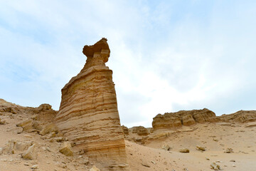 Geomorphic Scenery Desert in Xinjiang, China