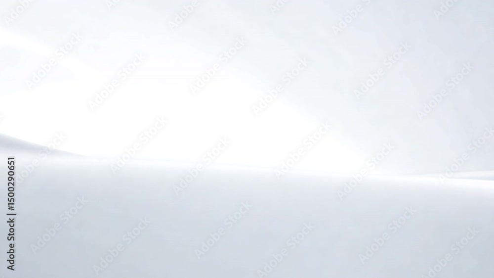Poster serene abstract background with smooth curves and gentle light gradients in white, creating calming 