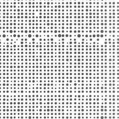 Abstract halftone pattern with varying dot density