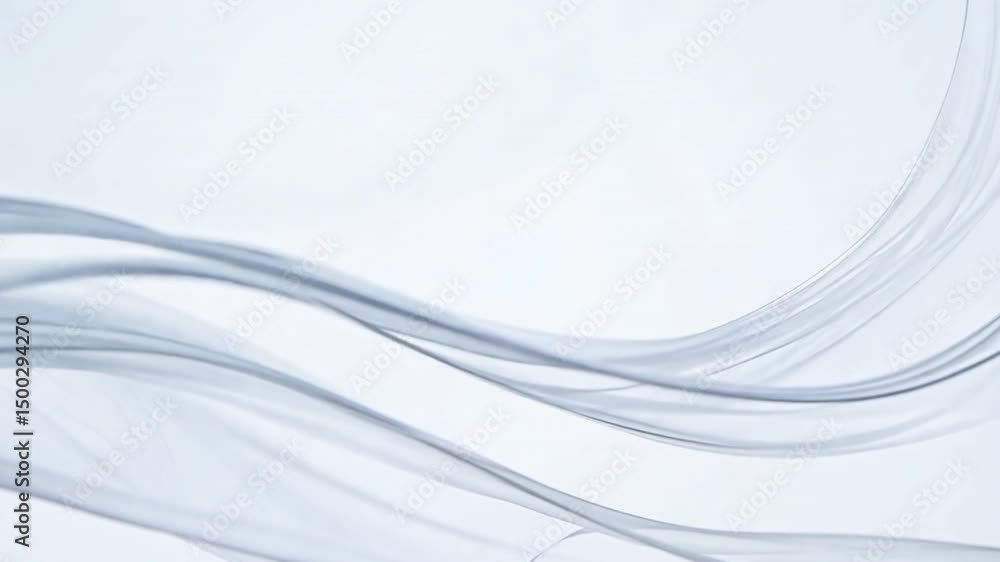 Poster translucent waves flowing smoothly serene and calming abstract elegance with light texture
