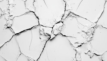 Fototapeta premium Cracked white powder texture