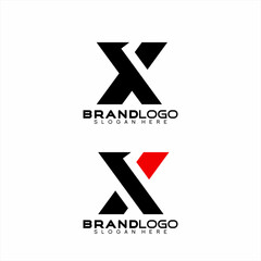 X 1 logo design is simple and elegant.
