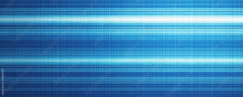 Poster abstract blue striped background with halftone texture. horizontal lines pattern in different shades
