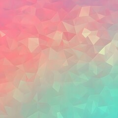 Obraz premium Abstract Pastel Pink Green Low Poly Geometric Background