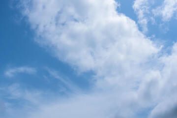 5月の山から見た青空と雲43