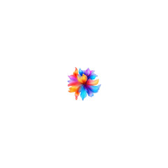 colorful pinwheel isolated on white