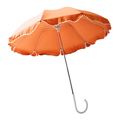 Contemporary Beach Umbrella That's Both Compact and Isolated on Transparent Background