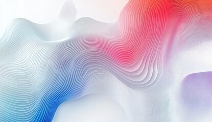 Obraz premium Abstract wavy lines in cool colors