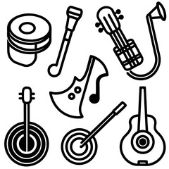 Obraz premium Music icons