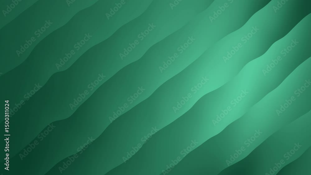 Poster abstract green background with wavy lines suitable for design projects, digital art, wallpapers, pre