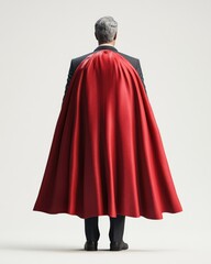 Businessman in a red cape (1)