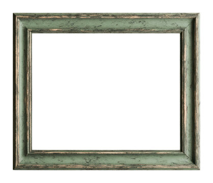 PNG Rectangle vintage picture framed mockup green painting antique.