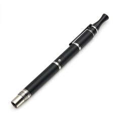 Black pen-style device with tapered ends