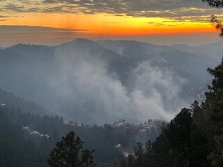 mountain landscape in the morning