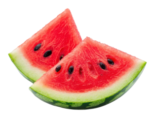 PNG Two Watermelon Slice watermelon slices fruit.