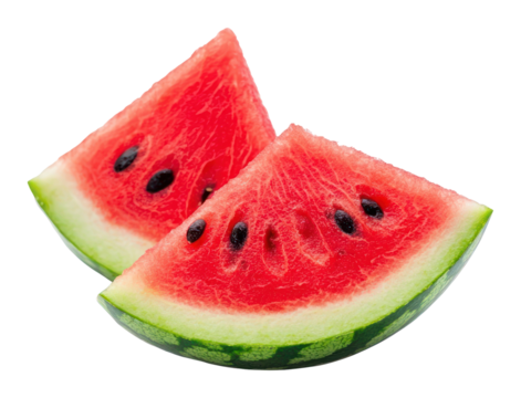 PNG Two Watermelon Slice watermelon slices fruit.