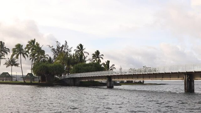 Mokuola (coconut island) bridge hilo hawaii