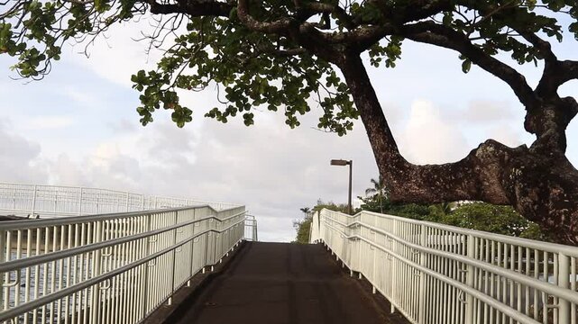 Mokuola (Coconut island) bridge entrance hilo hawaii