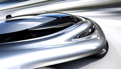 Fototapeta premium Futuristic Car Speed Blur.