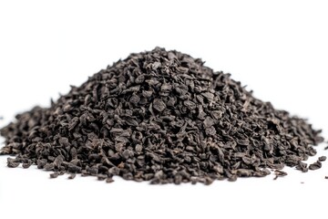 Pile of loose leaf black tea