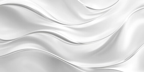 Fototapeta premium Abstract white flowing fabric texture