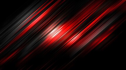 Diagonal red and black lines create a dynamic abstract background.