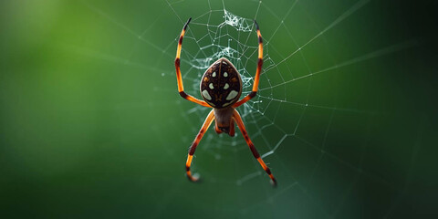 Big spider on the web