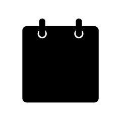 Calendar silhouette. Date illustration. Time management and schedule icon