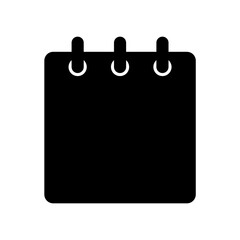 Calendar silhouette. Date illustration. Time management and schedule icon