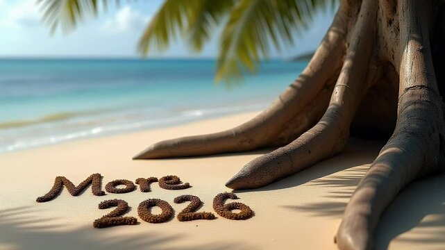 2026 beach, palm, sea, tree, tropical, ocean, island, sand, water, palm tree, travel, sky, paradise, vacation, caribbean, summer, holiday, landscape, nature, coast, resort, sun, coconut, seascape, rel