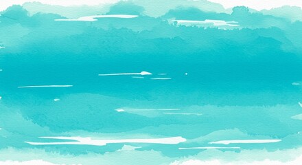 Abstract Watercolor Turquoise Background Illustration Photo with Gradient Texture Design