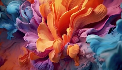 Obraz premium Esplosione di colori astratti