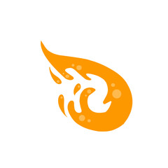 orange splash vector