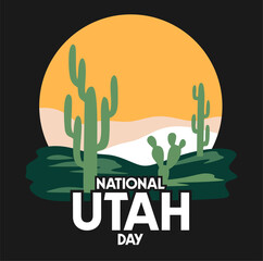 Happy National Utah Day with beautiful scenery in Utah