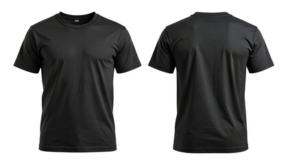 Black TShirt Mockup with Front  Back.