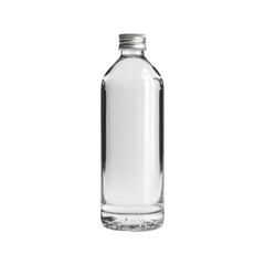 Crystal clear bottled water on transparent background

