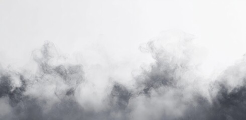 Abstract grayscale smoky clouds